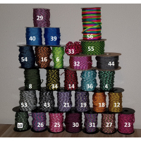 ONTWERP UW EIGEN 10 STRAND WIDE ROUND BRAID SLEUTELHANGER 